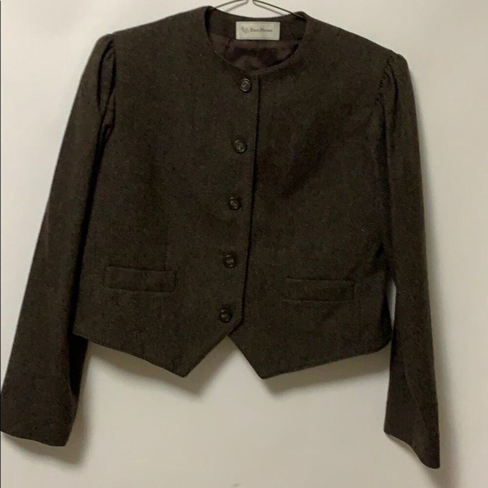 VINTAGE EVAN PICONE BROWN BLAZER SIZE‎ 12